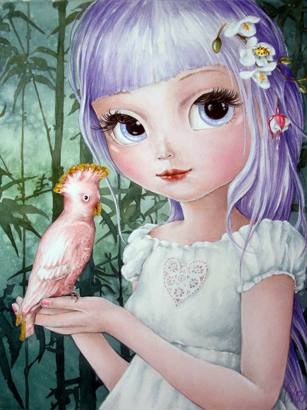 Fine Art Print dollypop Cathy door Hans De Cleen