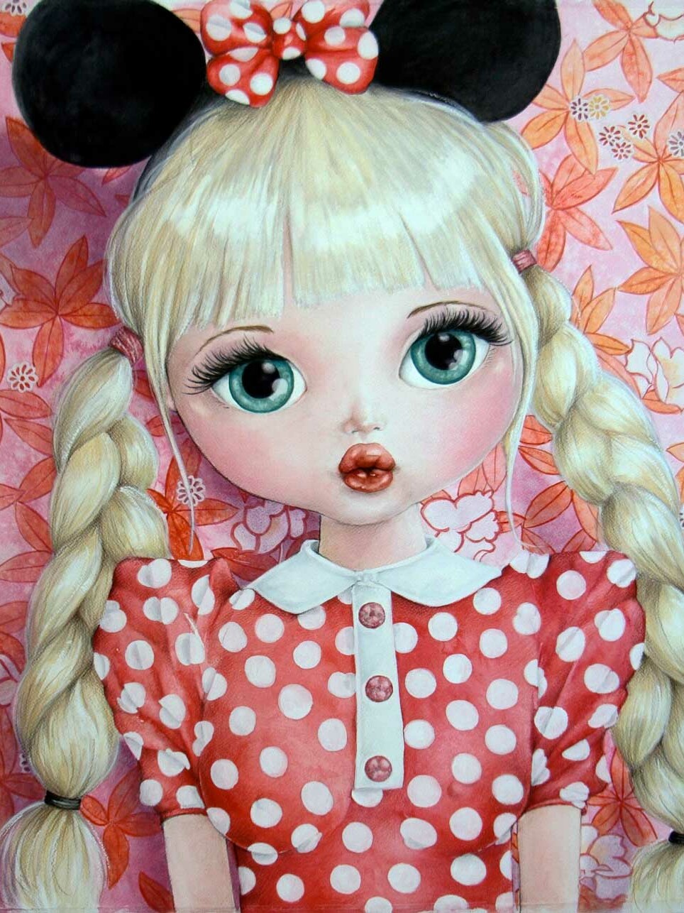 Fine Art Print dollypop Dotty door Hans De Cleen