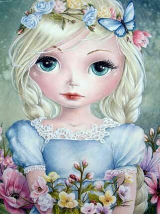 Fine Art Print dollypop Fleur door Hans De Cleen s