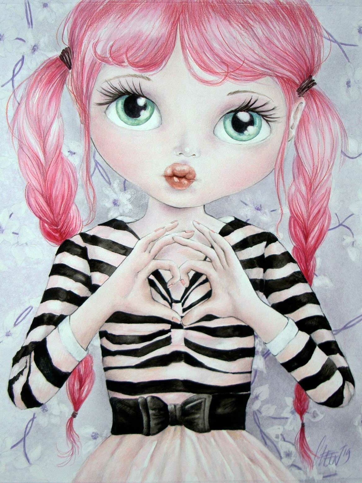 Fine Art Print dollypop Hartje door Hans De Cleen