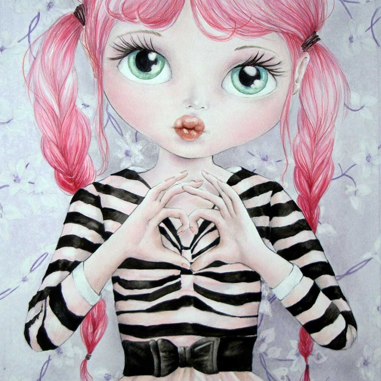 Fine Art Print dollypop Hartje door Hans De Cleen