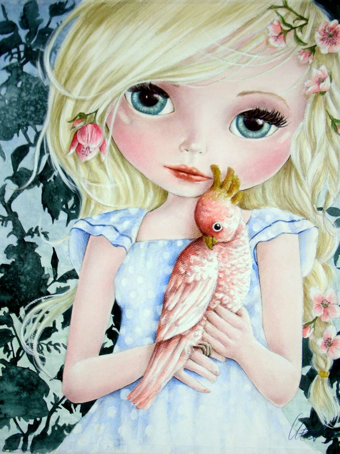Fine Art Print dollypop Lulu door Hans De Cleen