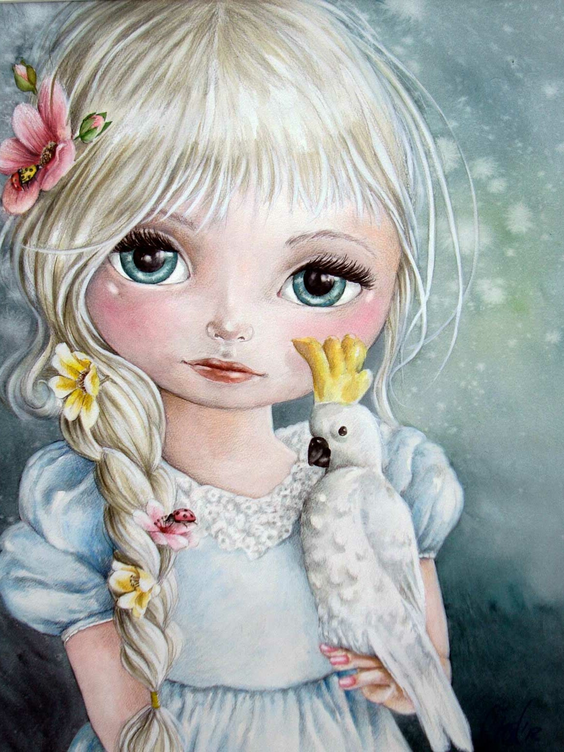 Fine Art Print dollypop Madelief door Hans De Cleen s