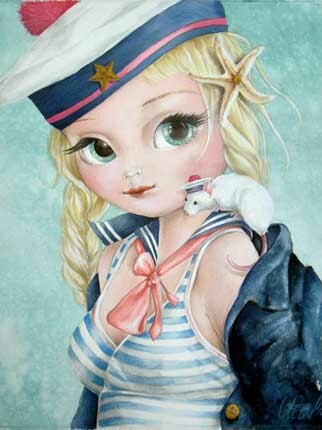 Fine Art Print dollypop Marinka door Hans De Cleen s