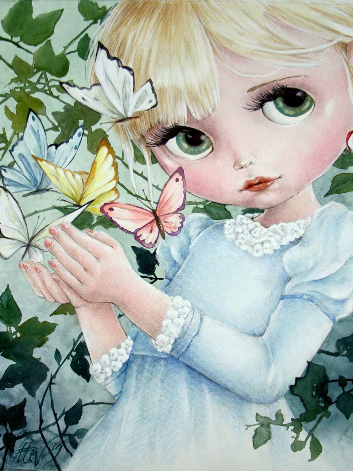 Fine Art Print dollypop Mariposa door Hans De Cleen