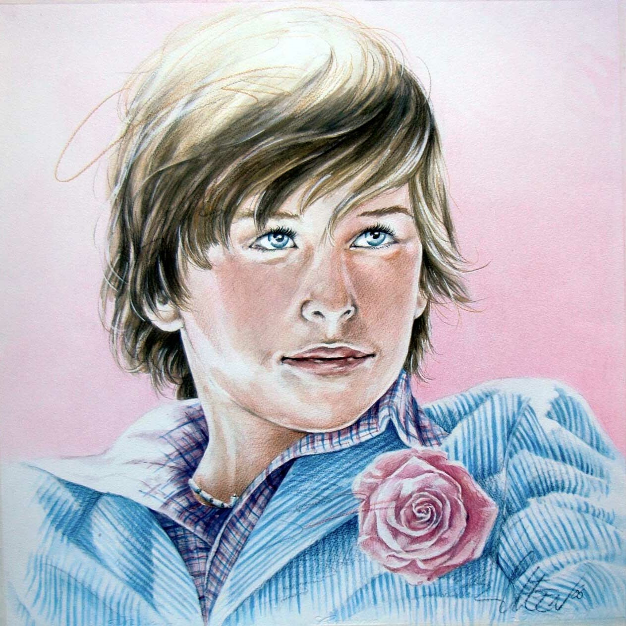Hans De Cleen portret jongen met corsage